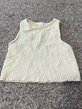 Fornia Kids Textured Cropped Tank Top